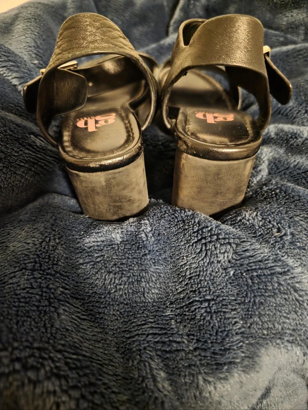 GB girls Black Girls Ankle-Strap Sandals with Buckle